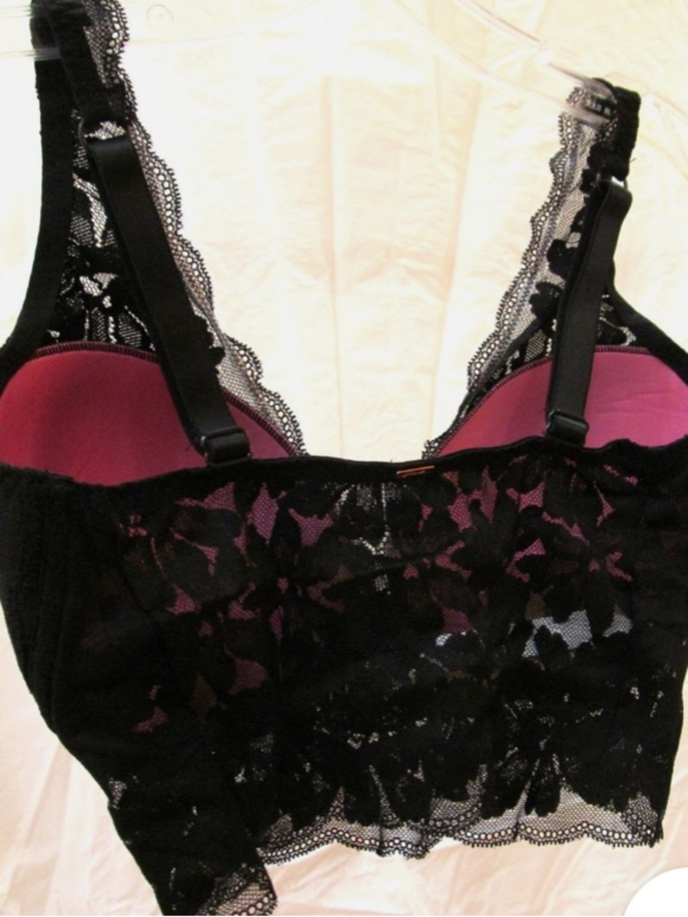 PINK Victoria's Secret Lace V-Neck Bralette - XL - Picture 4 of 16